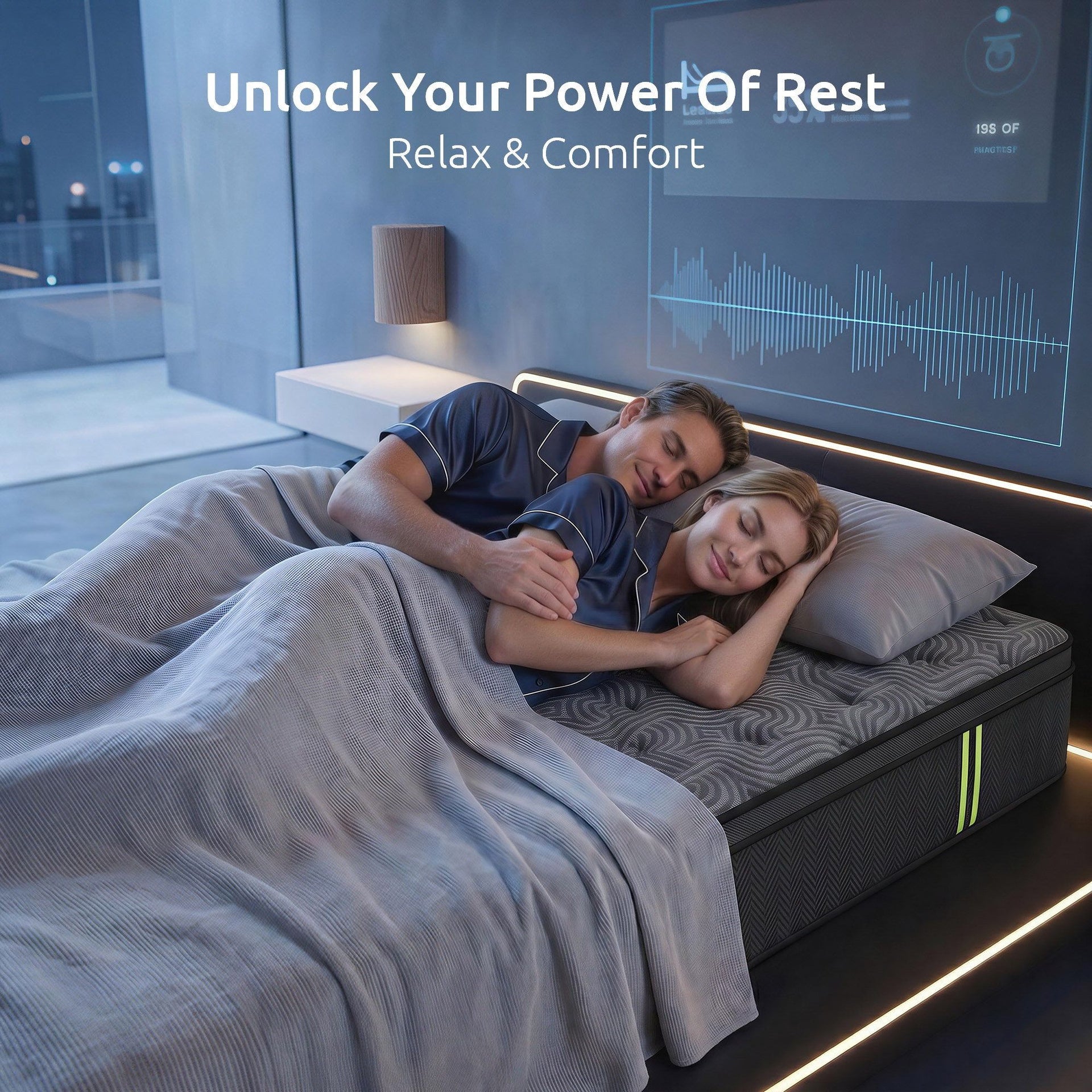 Levitex 34cm 5-Zone Gel Hybrid Mattress with Edge Support