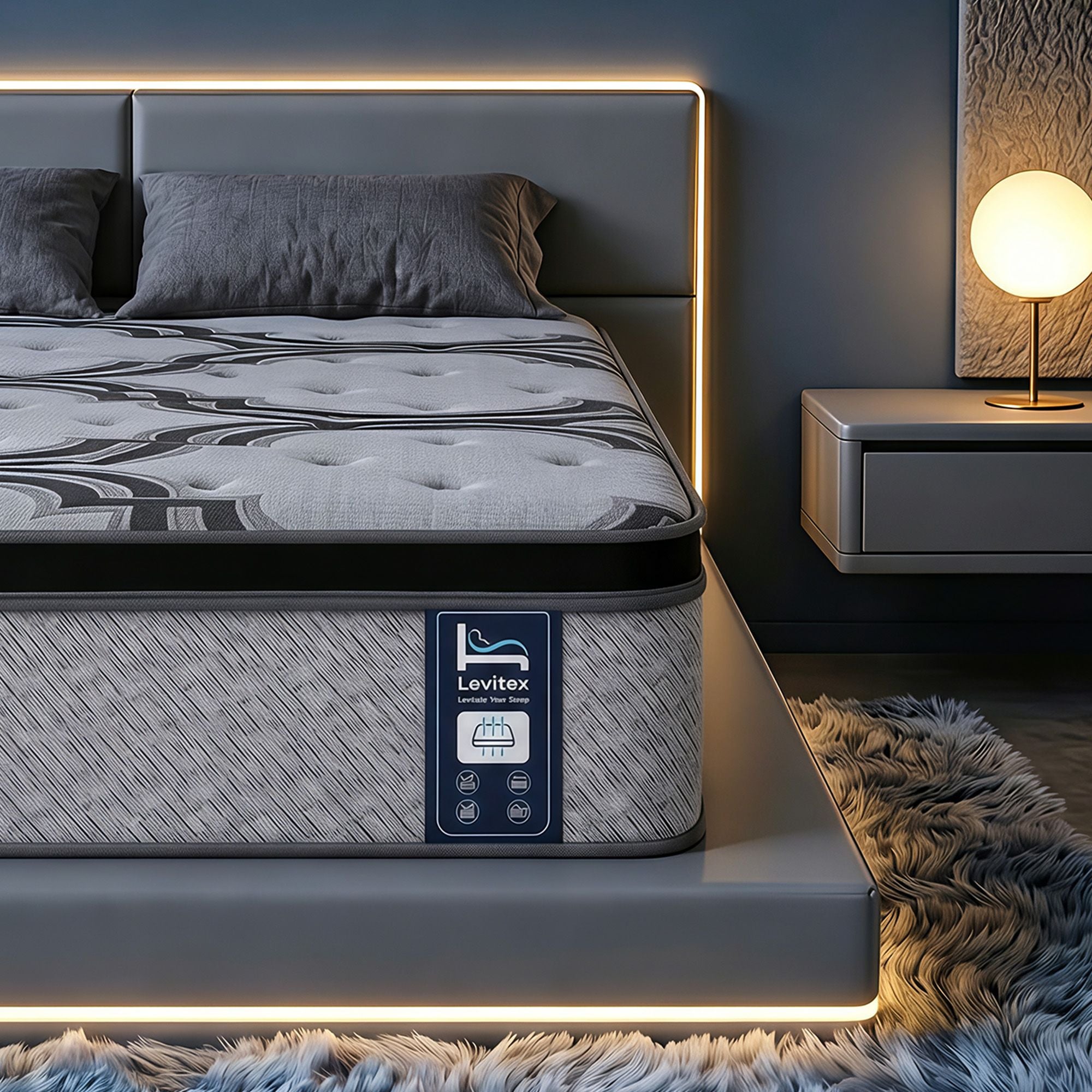 Levitex 34Cm 5-Zone Latex & Memory Foam Hybrid Mattress ¬Äì Firm Support