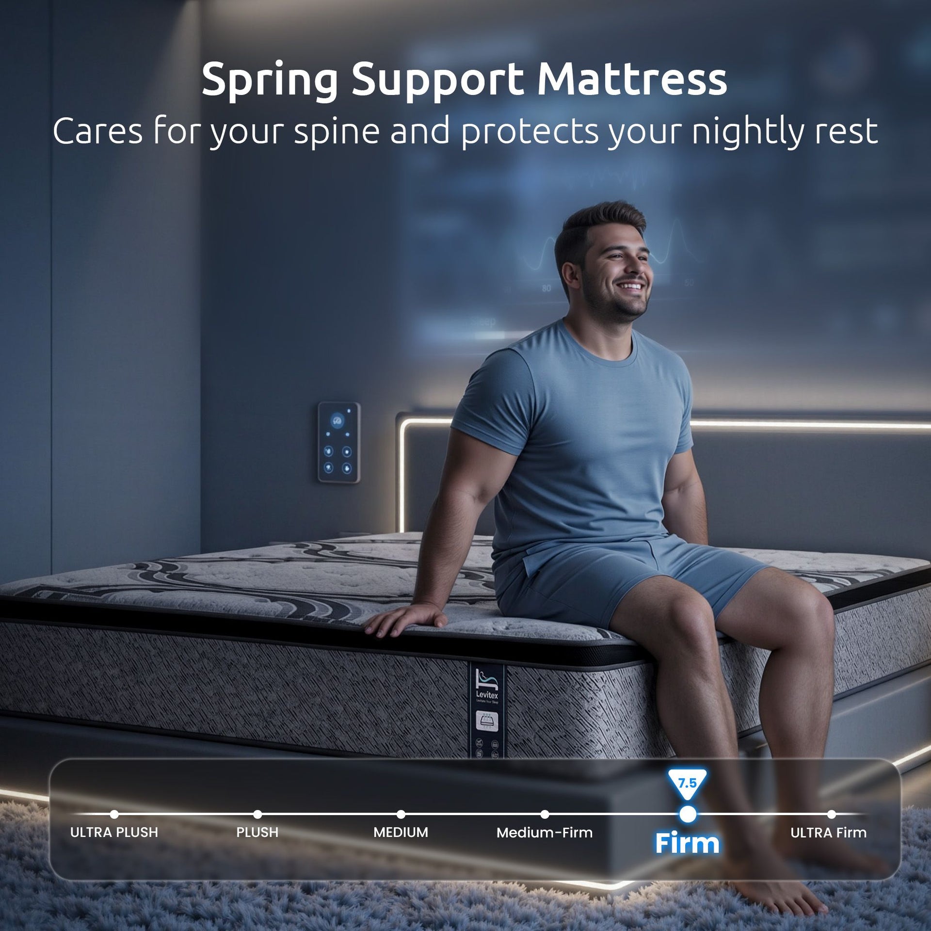 Levitex 34Cm 5-Zone Latex & Memory Foam Hybrid Mattress ¬Äì Firm Support