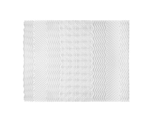 Bedding Memory Foam Mattress Topper 7-Zone Airflow Pad 8cm - White Giselle