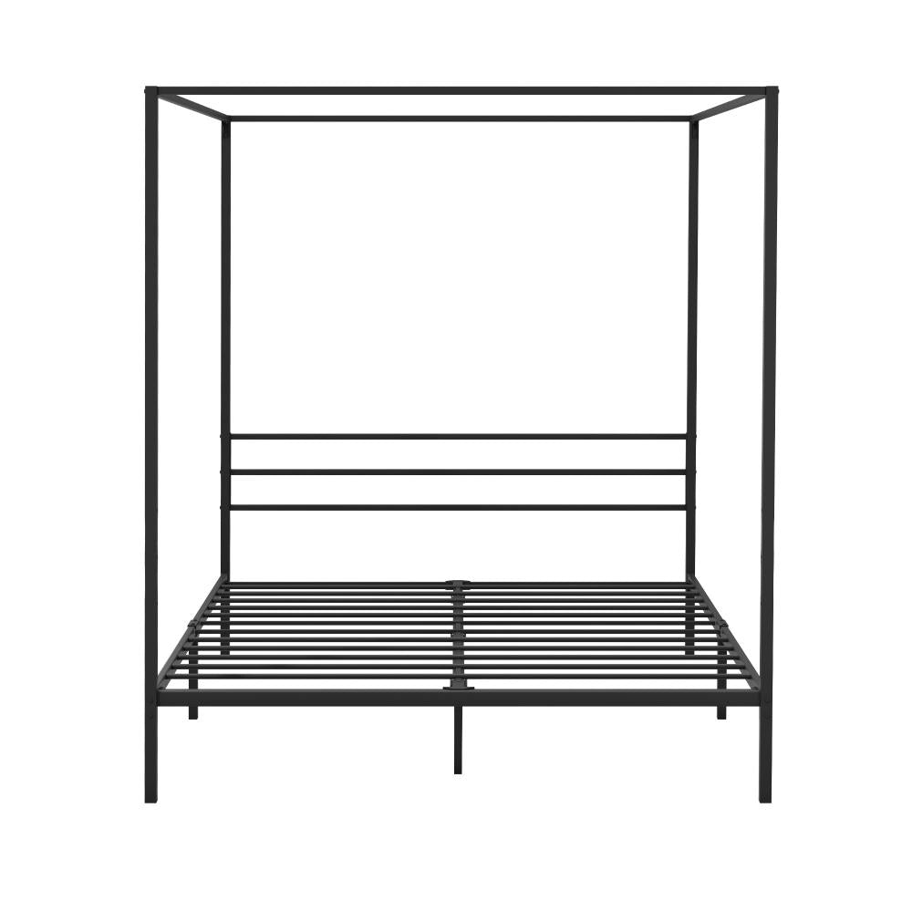RYE Metal Canopy Bed Frame Platform Oikiture