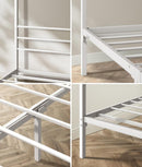 RYE Metal Canopy Bed Frame Platform - WHITE Oikiture