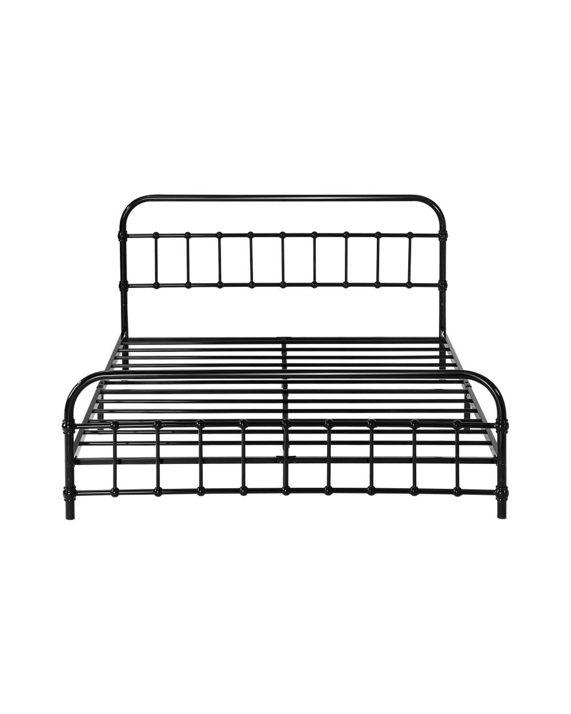 Dane Metal Bed Frame Double Size Bed Base Platform Oikiture