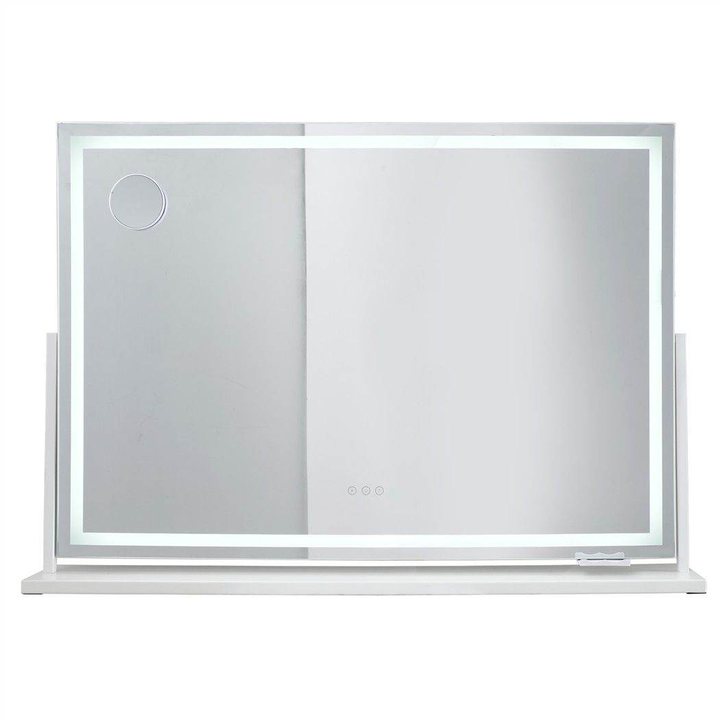 100x70cm Makeup Mirror 360 degree Rotatable Vanity Mirror 10x magnifing