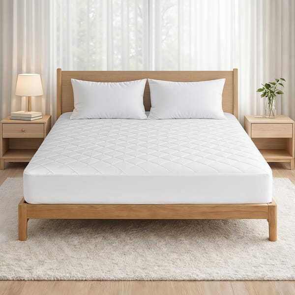 Giselle Waterproof Mattress Protector 100% Cotton Quilted Fitted Cover