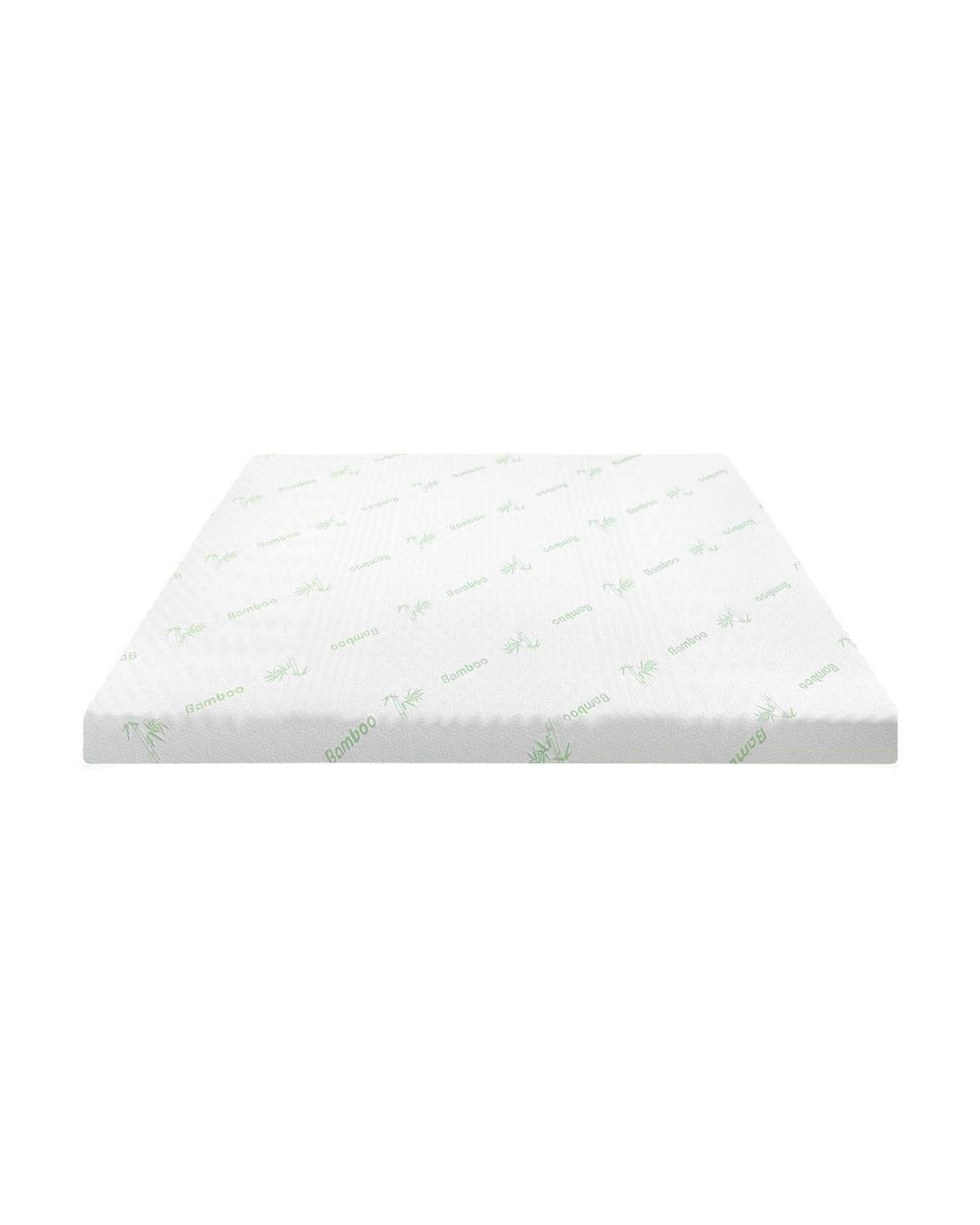 Memory Foam Mattress Topper Cool Gel Bed Bamboo Cover 7-Zone 8CM Bedra
