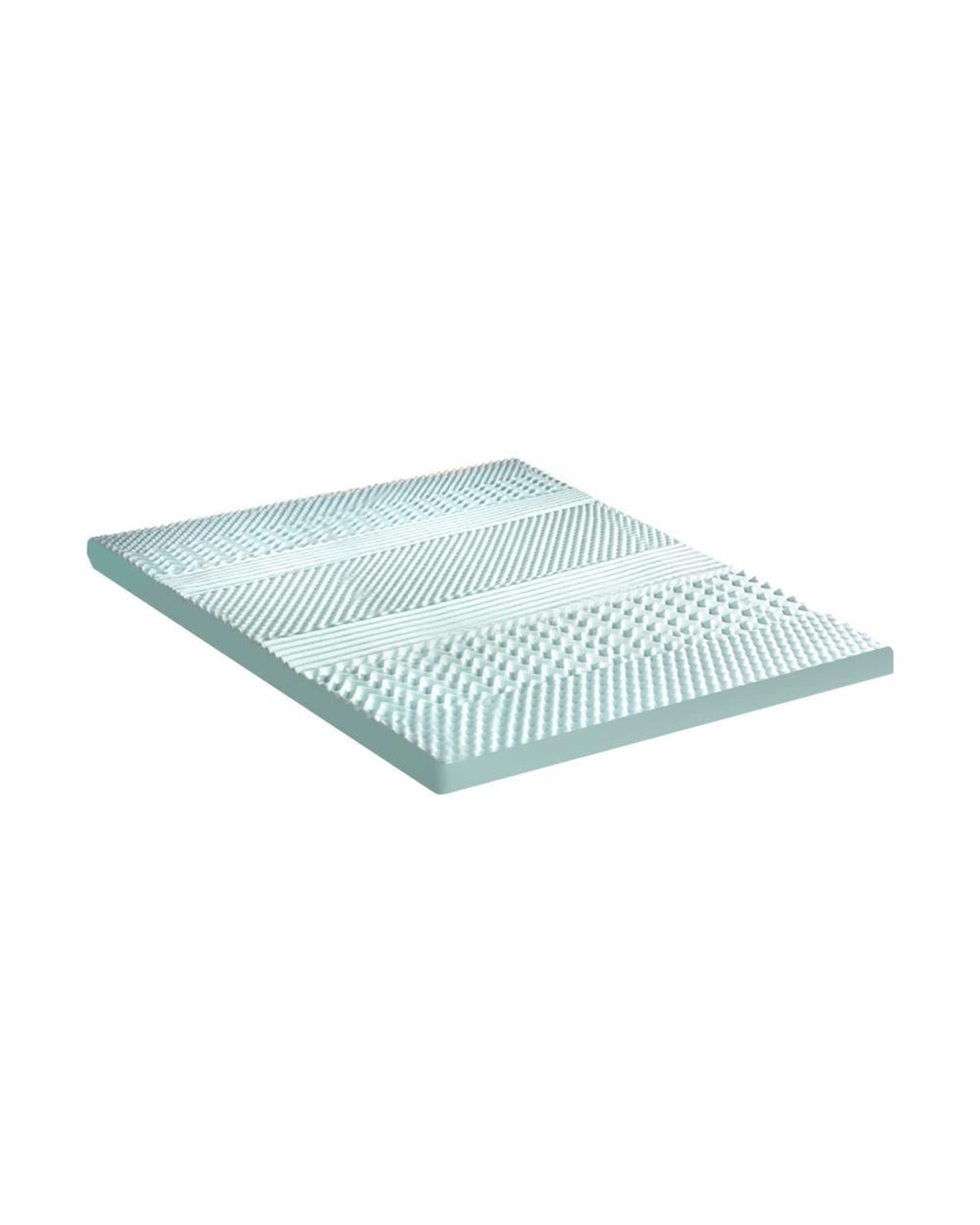 Memory Foam Mattress Topper Cool Gel Bed Bamboo Cover 7-Zone 8CM Bedra