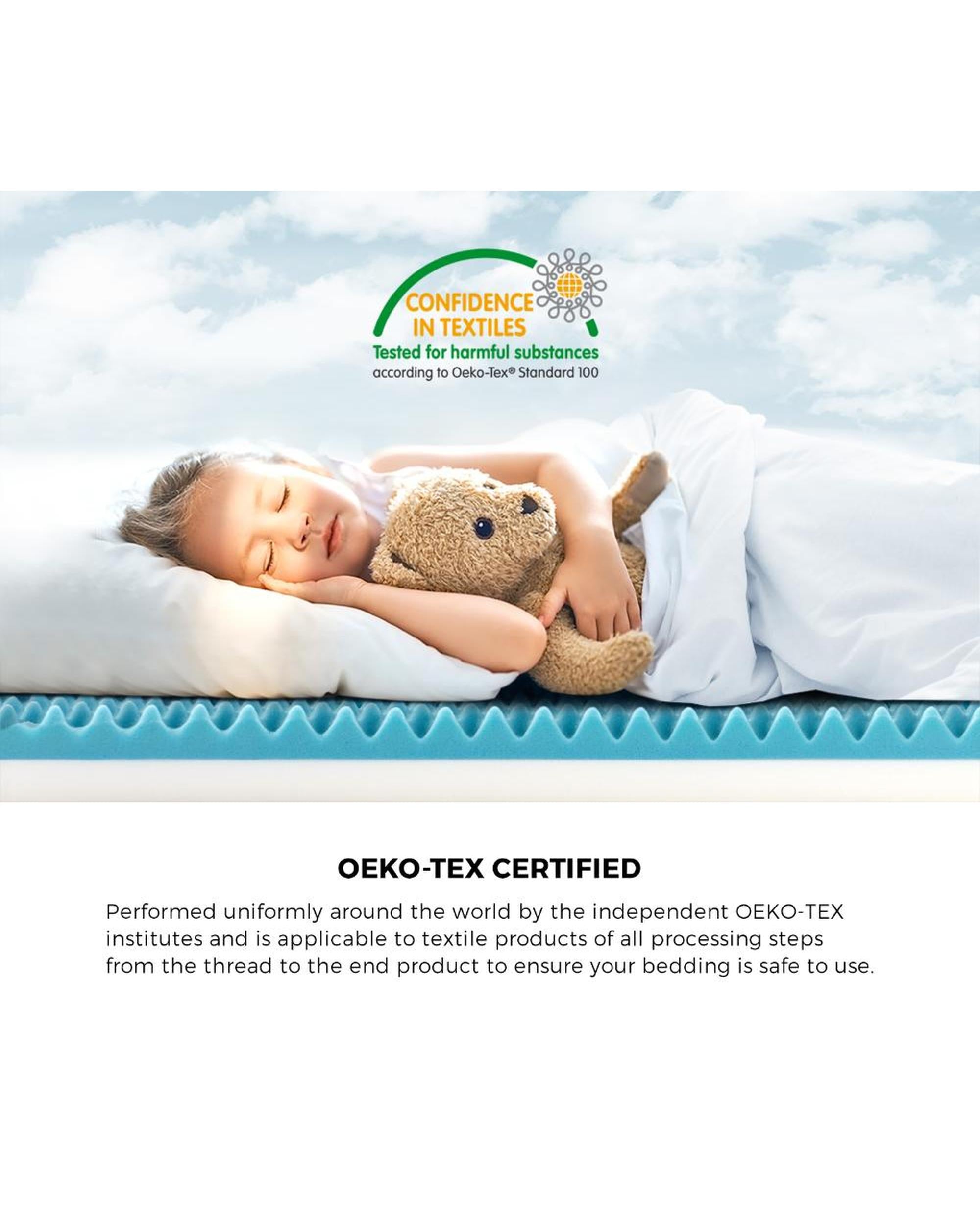 Memory Foam Mattress Topper Reversible Cool Gel 10cm Bedra