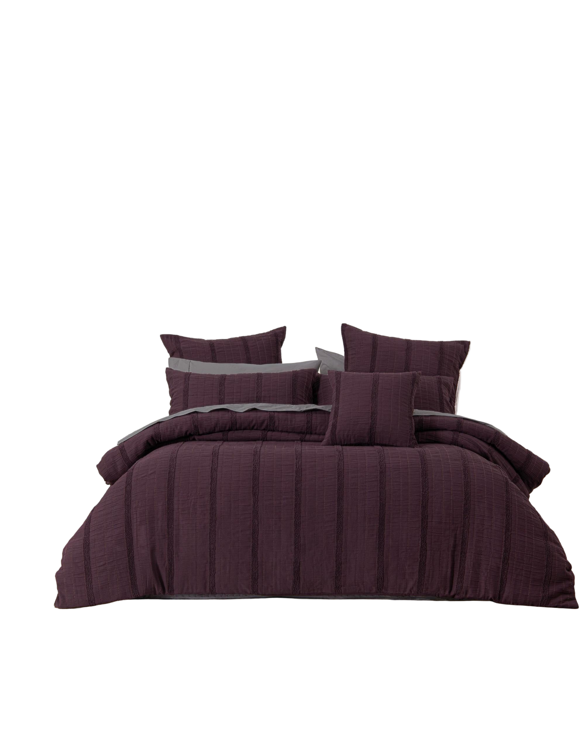 Bianca Bedding MALUA Grape Polyester Quilt Cover Set Bianca Bedding