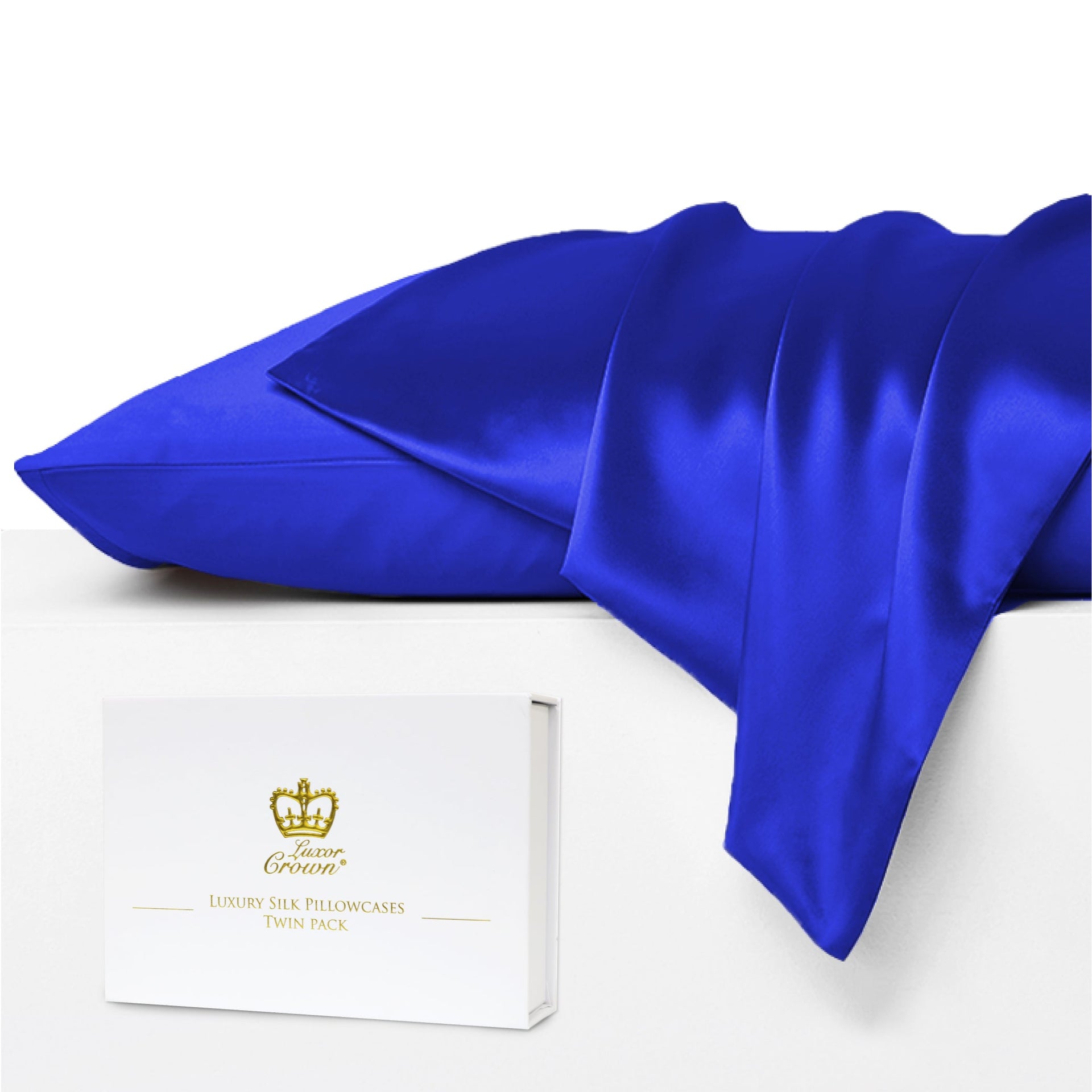 Luxor Crown Mulberry Silk Pillowcase (Twin Pack)