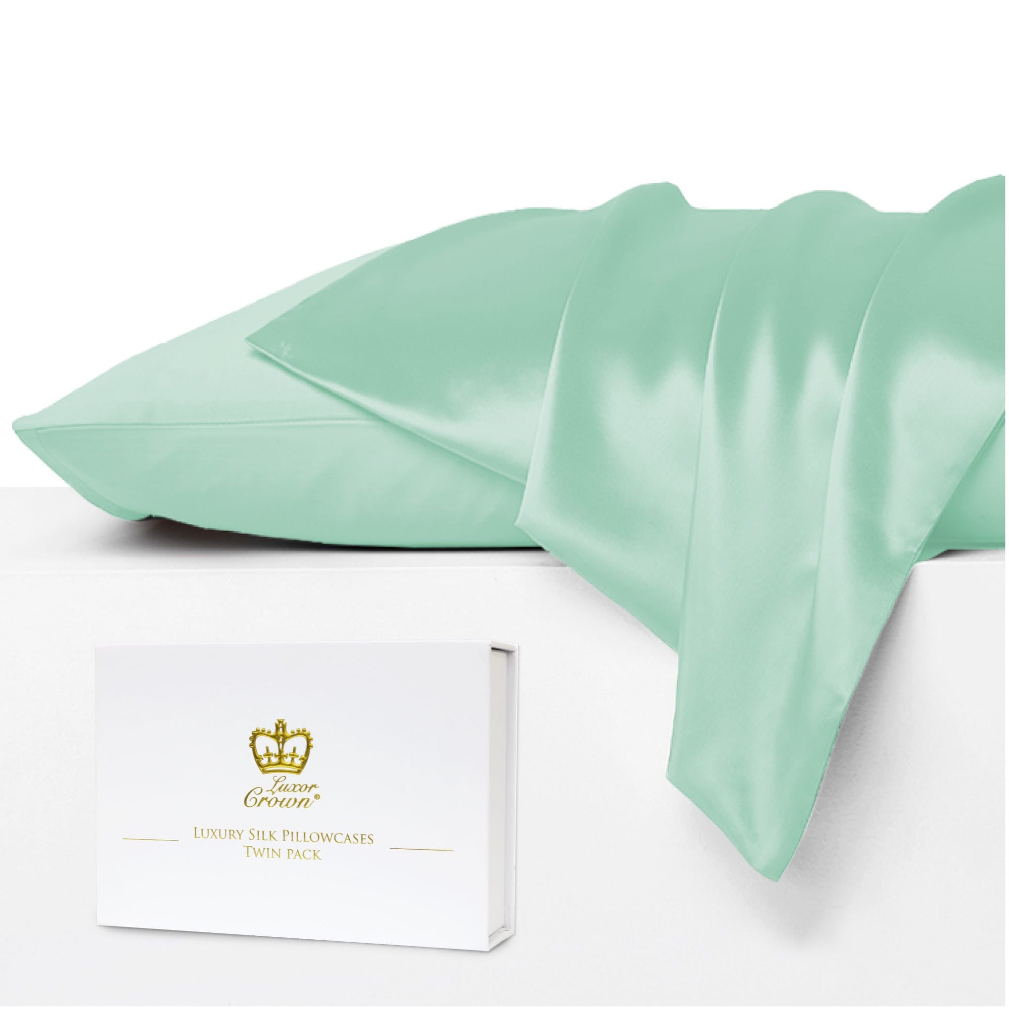 Luxor Crown Mulberry Silk Pillowcase (Twin Pack)