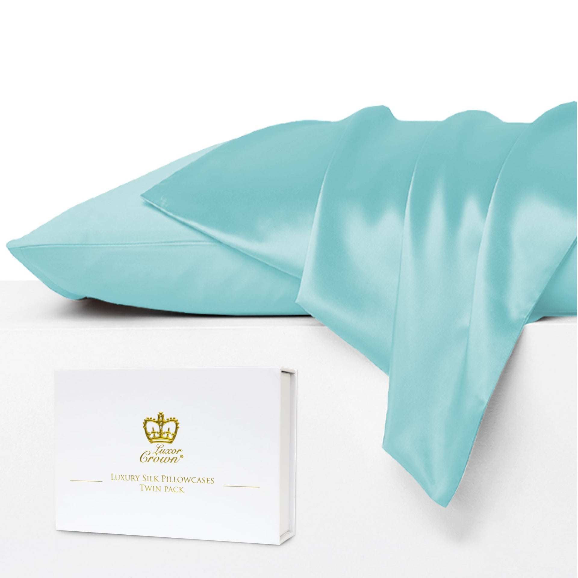 Luxor Crown Mulberry Silk Pillowcase (Twin Pack)