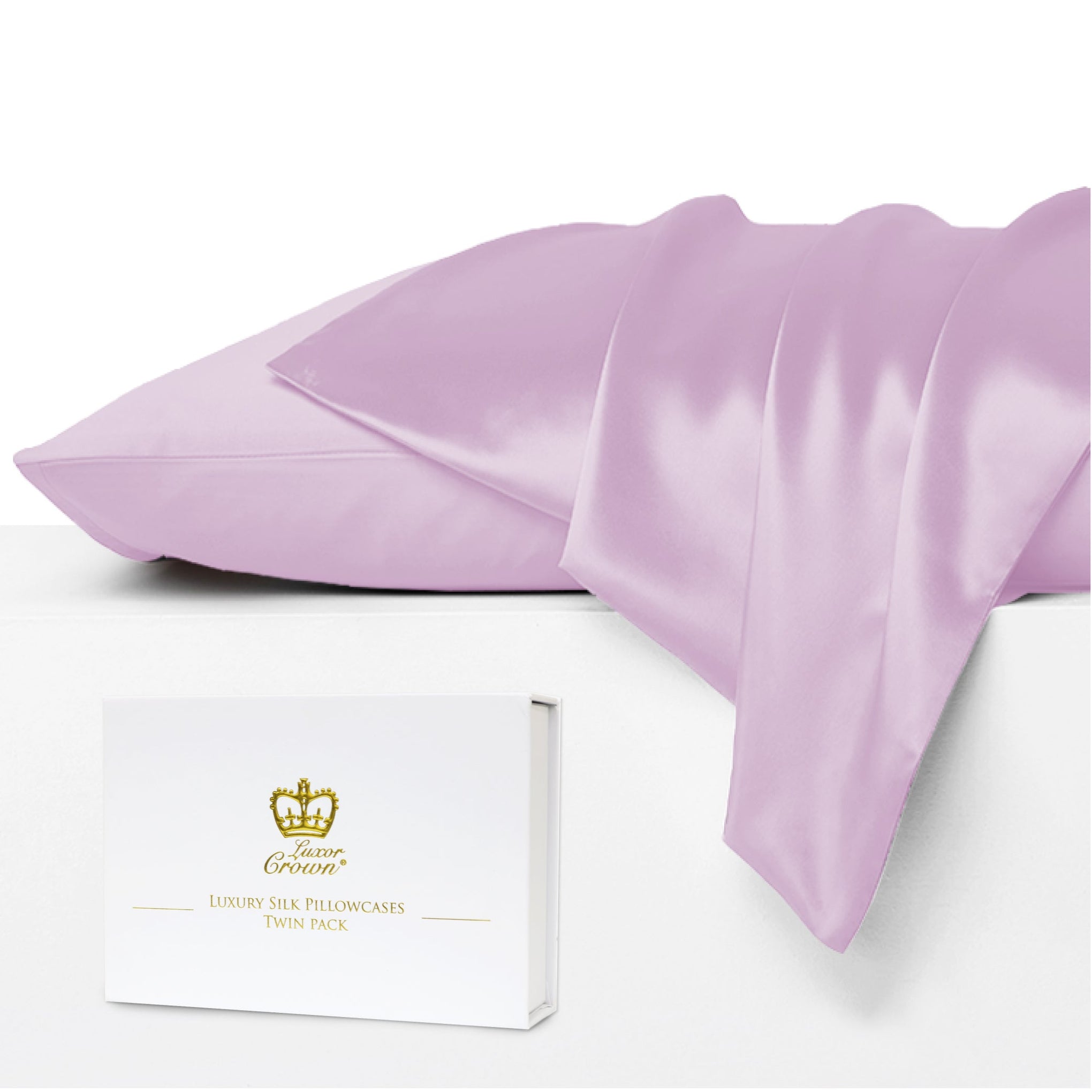 Luxor Crown Mulberry Silk Pillowcase (Twin Pack)
