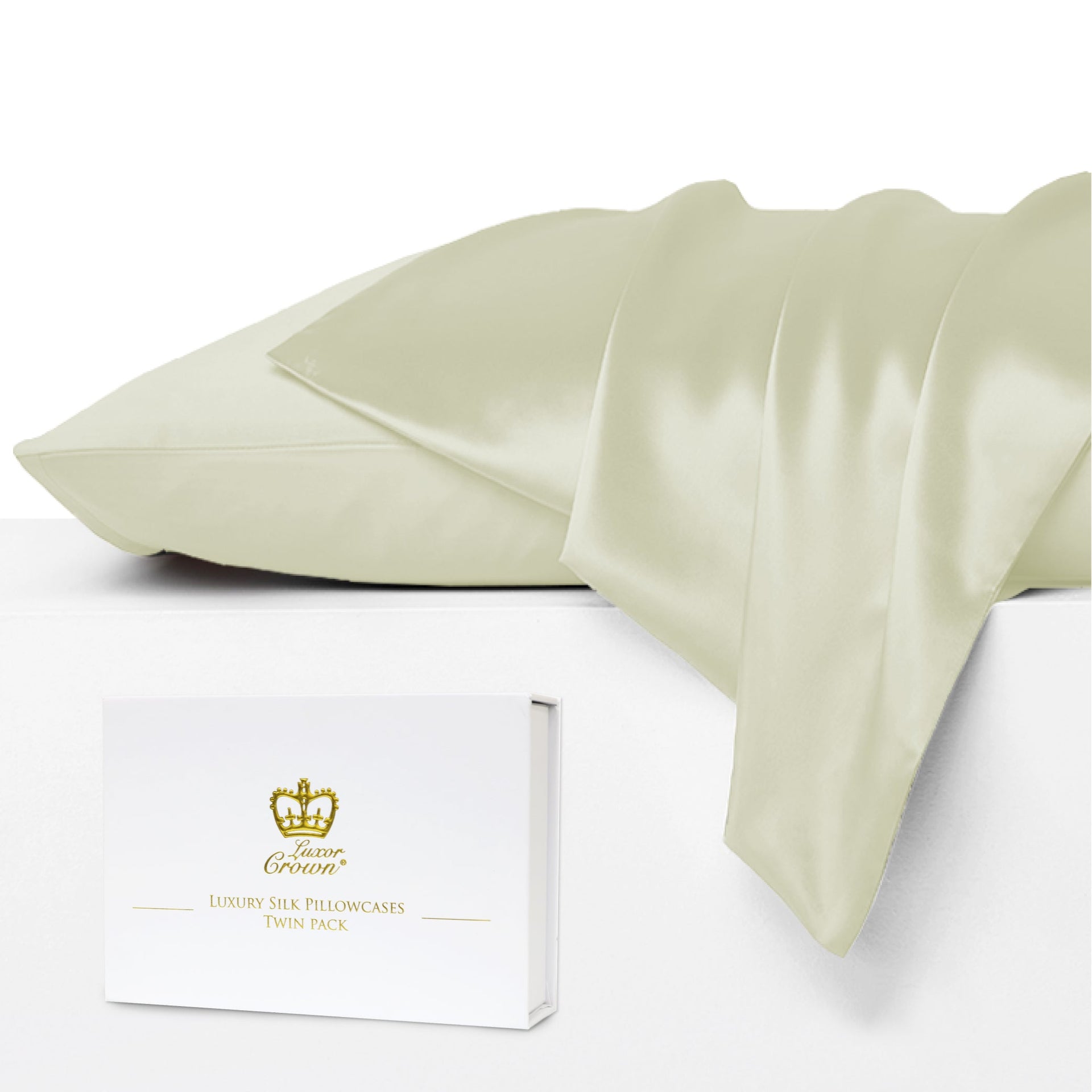 Luxor Crown Mulberry Silk Pillowcase (Twin Pack)