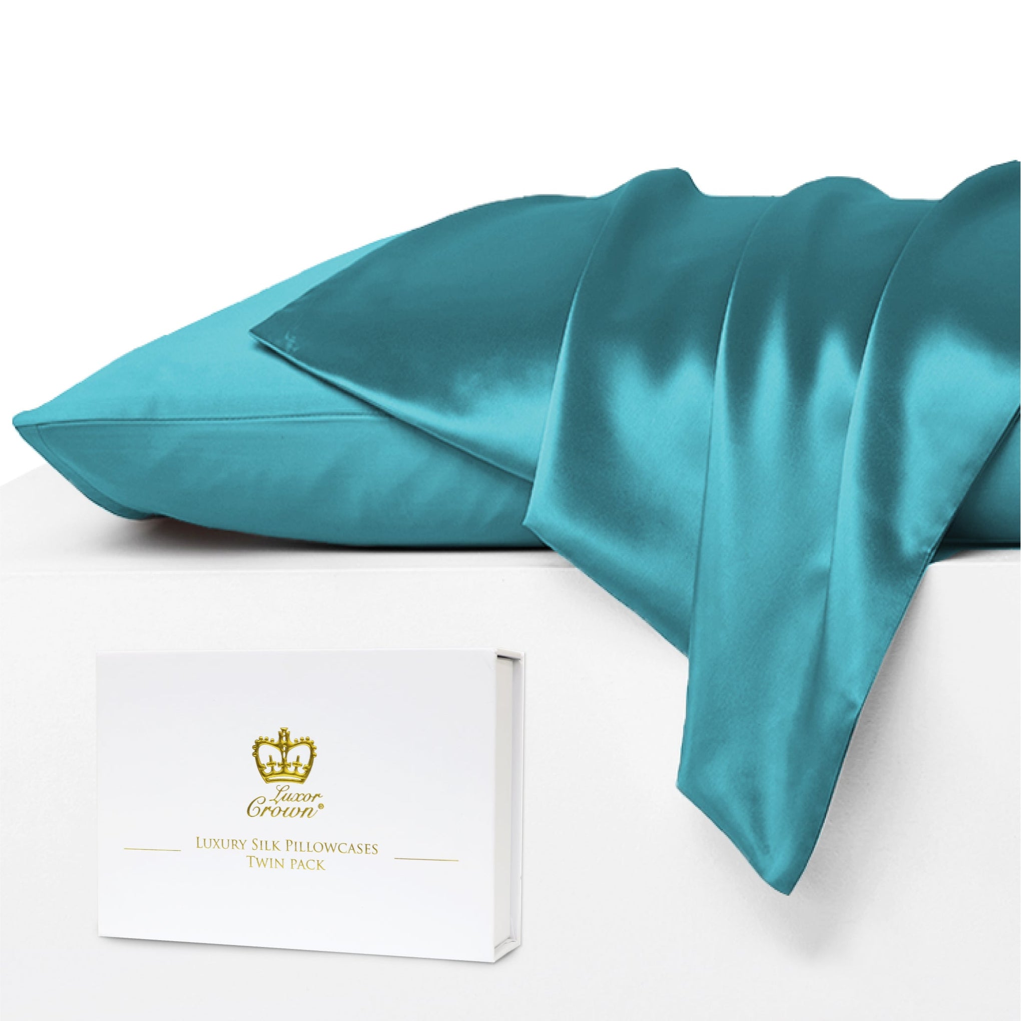 Luxor Crown Mulberry Silk Pillowcase (Twin Pack)