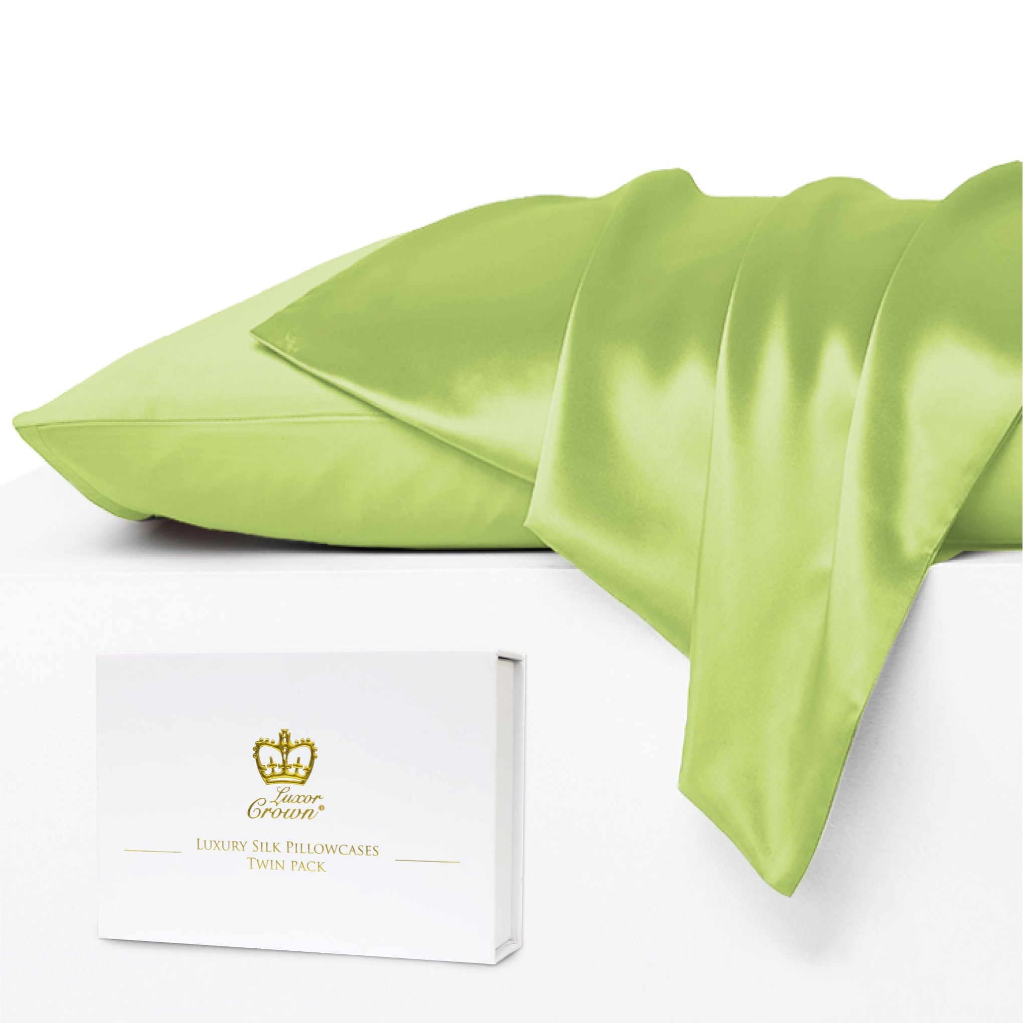Luxor Crown Mulberry Silk Pillowcase (Twin Pack)