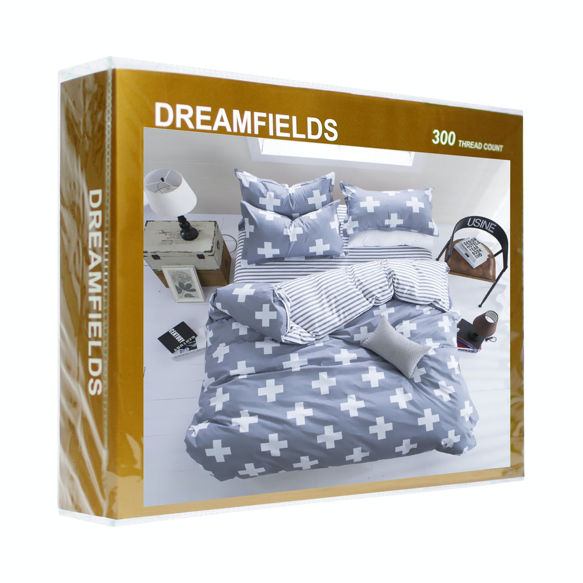 Dreamfields The Cross Design Quilt Doona Duvet Cover Set