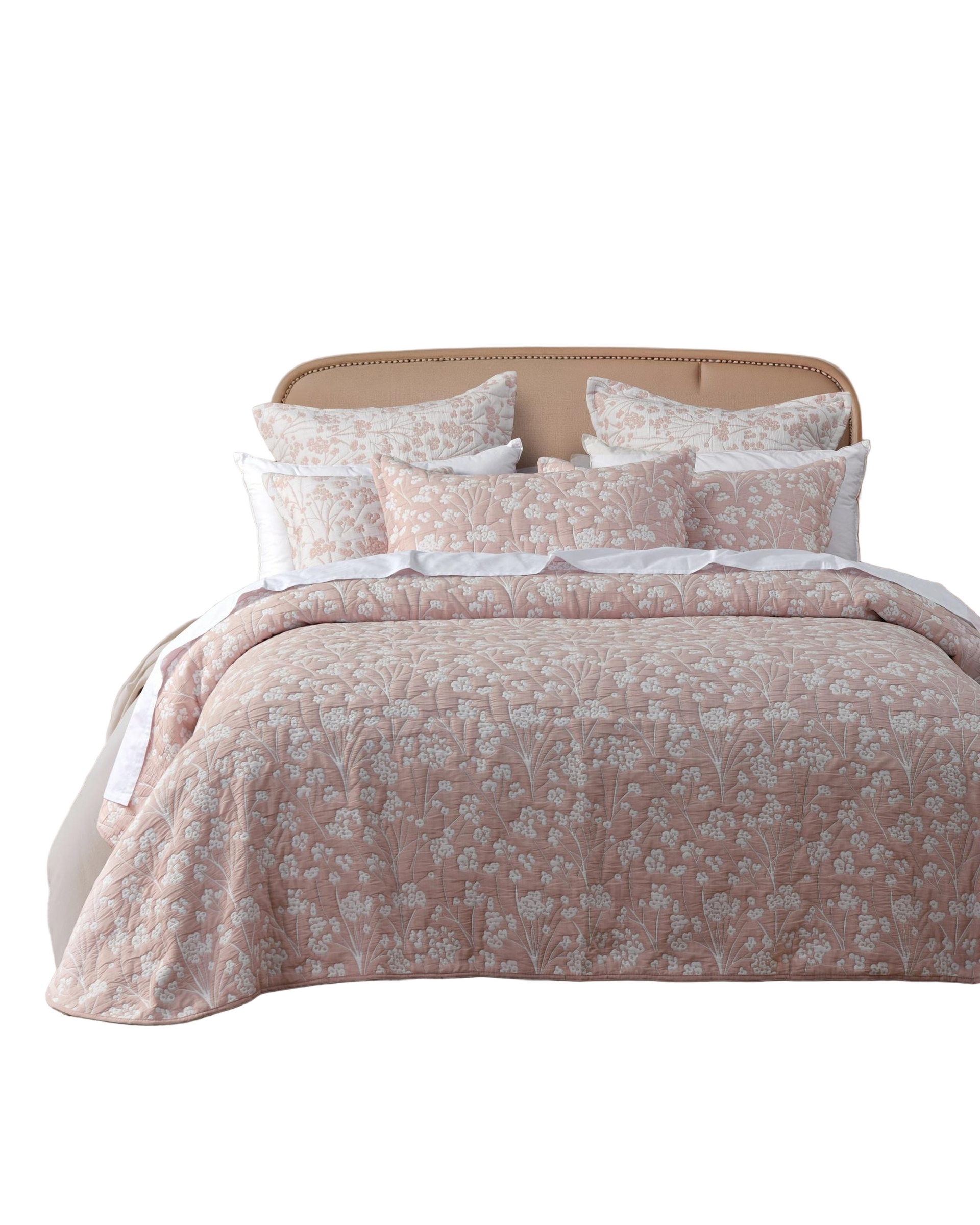 Bianca Bedding Myra Blush Polyester/Cotton Bedspread Set Bianca Bedding