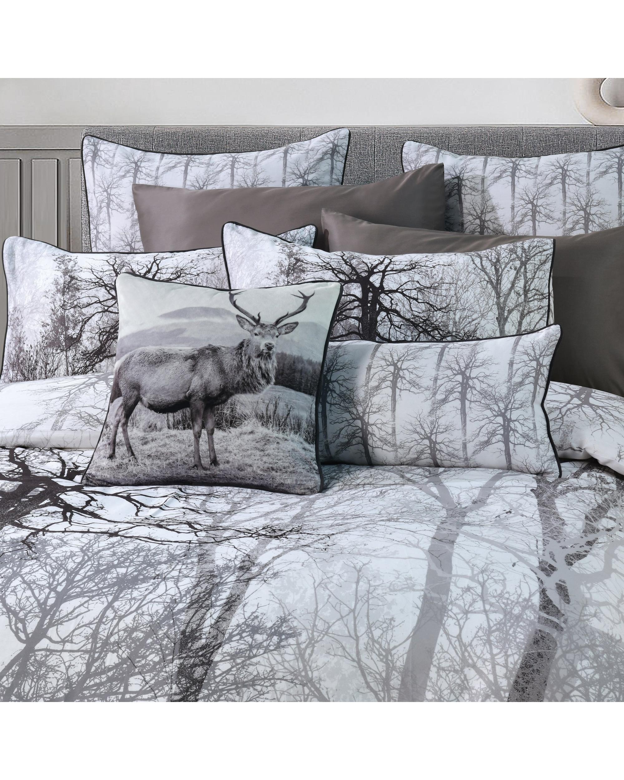 Bianca Bedding Myrtleford Grey Cotton Sateen Quilt Cover Set Bianca Bedding