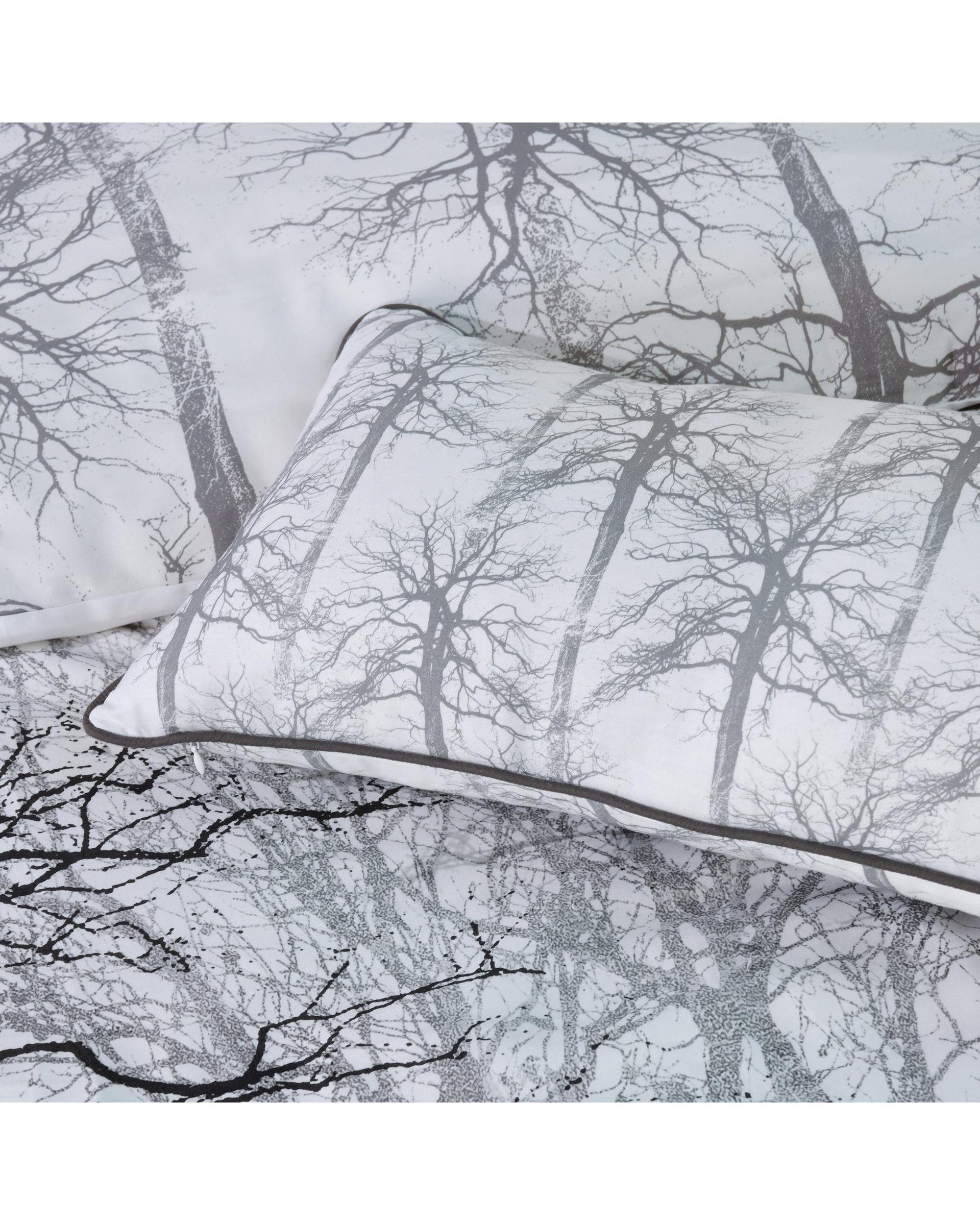 Bianca Bedding Myrtleford Grey Cotton Sateen Quilt Cover Set Bianca Bedding