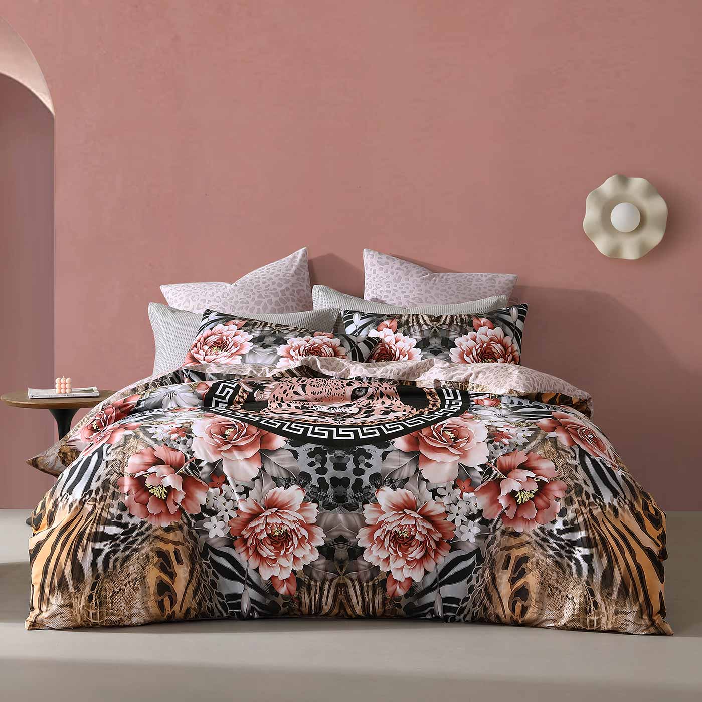 Logan & Mason NALA LEOPARD QUILT COVER SET Logan & Mason