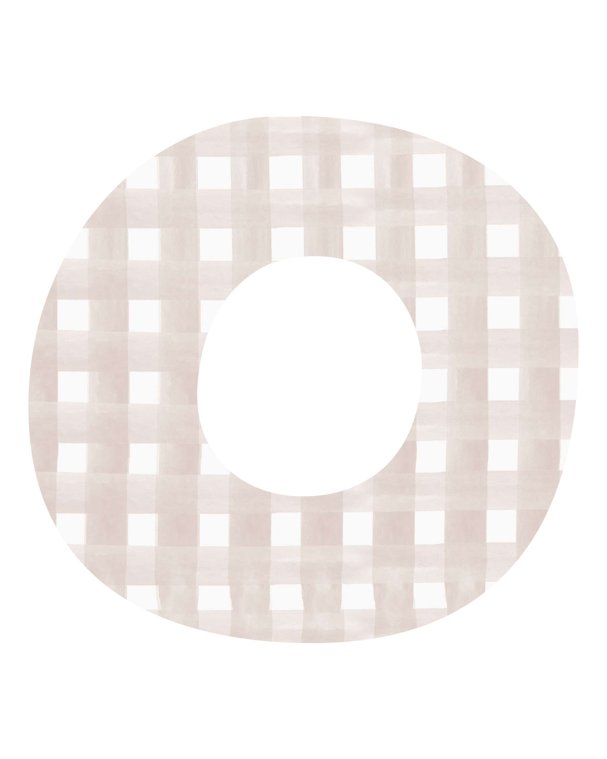 Gingham Letter Name