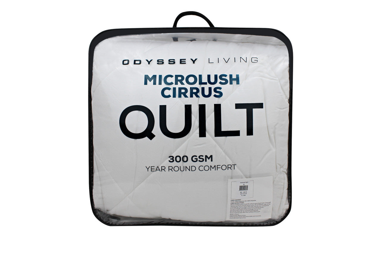 Odyysey Microlush Cirrius Quilt - 300gsm Odyssey Living