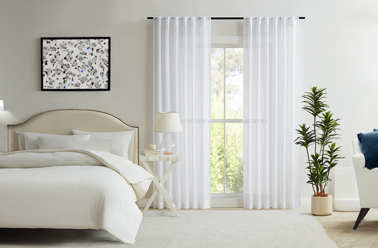 FILIGREE Orson Concealed Tab Sheer Curtain in STORM