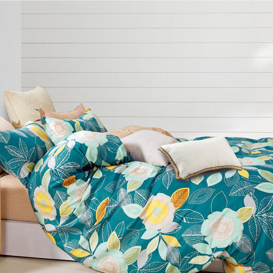 Odyssey Living Bermuda Printed Cotton Quilt Cover Set Odyssey Living