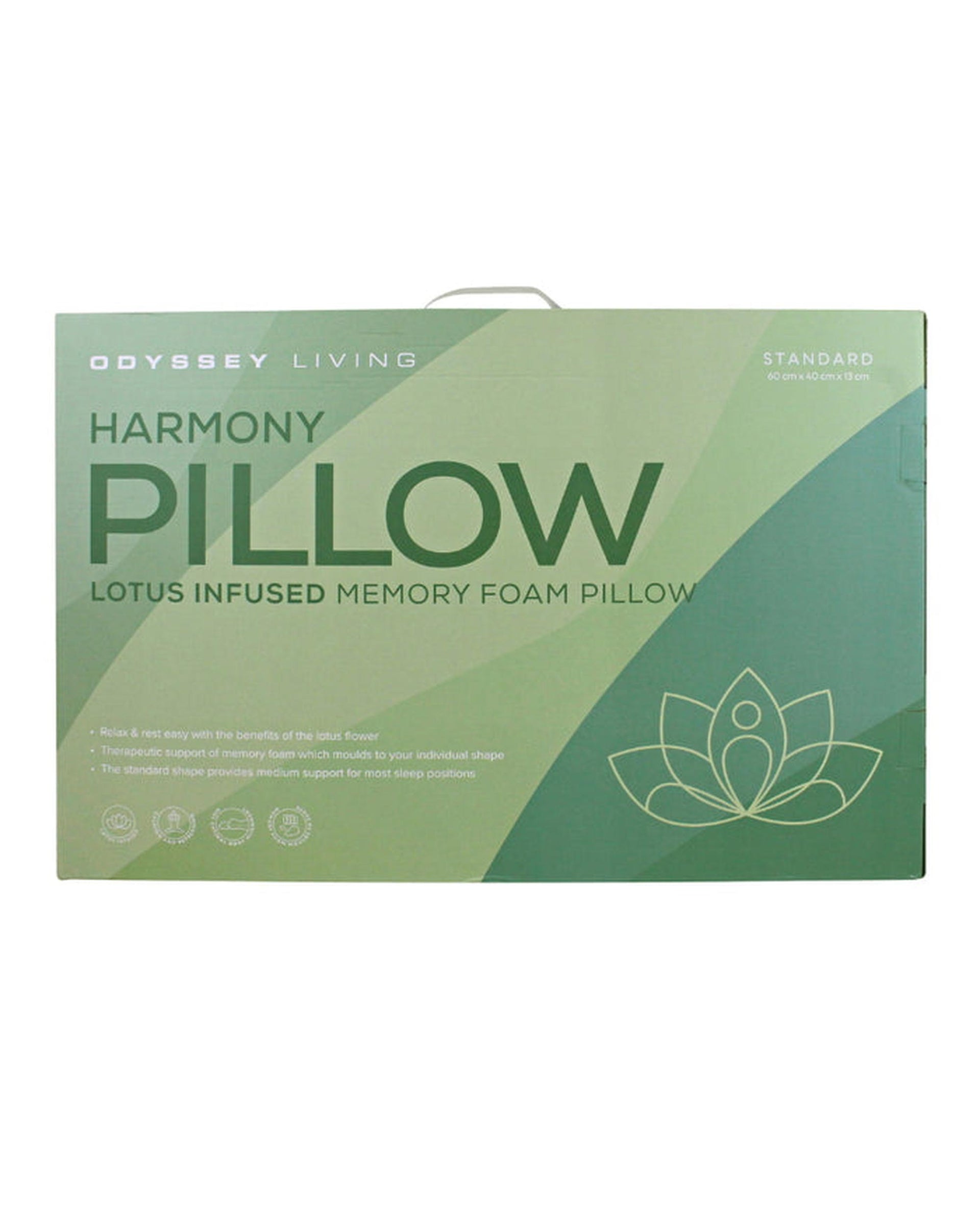 Odyysey Living Lotus Infused Memory Foam Pillow Odyssey Living