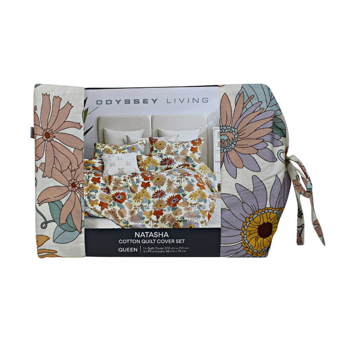 Odyssey Living Natasha Printed Cotton Quilt Cover Set Odyssey Living