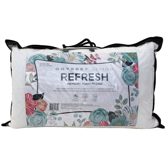 Odyysey Living Refresh Crumbed Memory Foam Pillow Odyssey Living