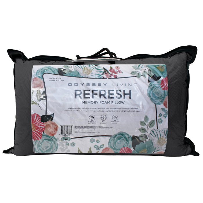 Odyysey Living Refresh Crumbed Memory Foam Pillow Odyssey Living