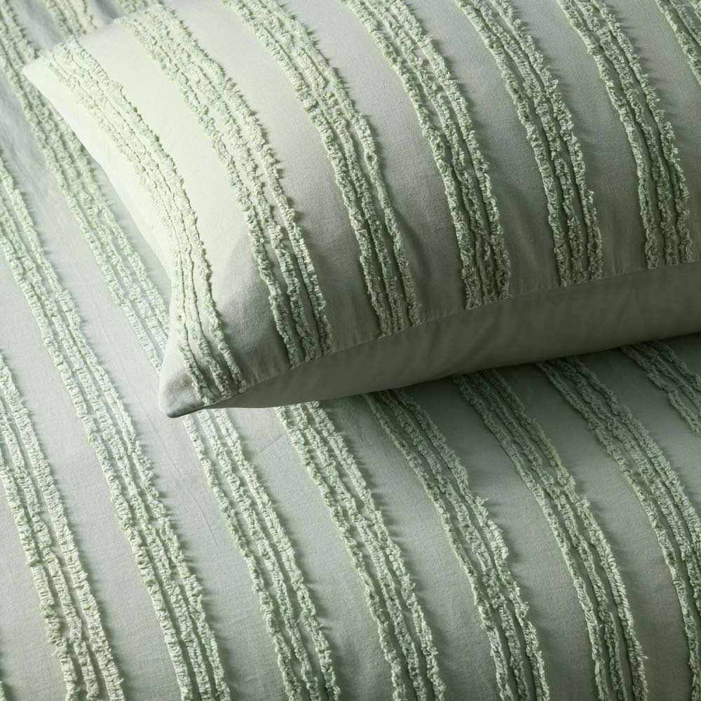 Vintage Design Reflections Sage Quilt Cover Set Vintage Design