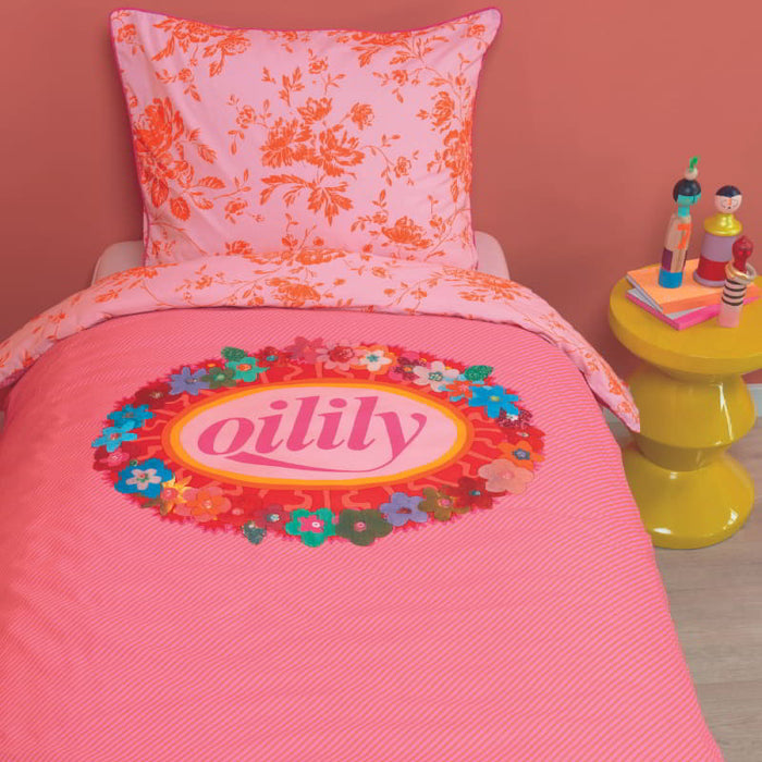 Bedding House Oilily Kids Cotton Quilt Cover Sets - Prom Flowers Pink Bedding House