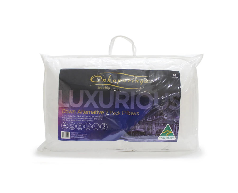 Onkaparinga Down Alternative Pillow 2 Pack