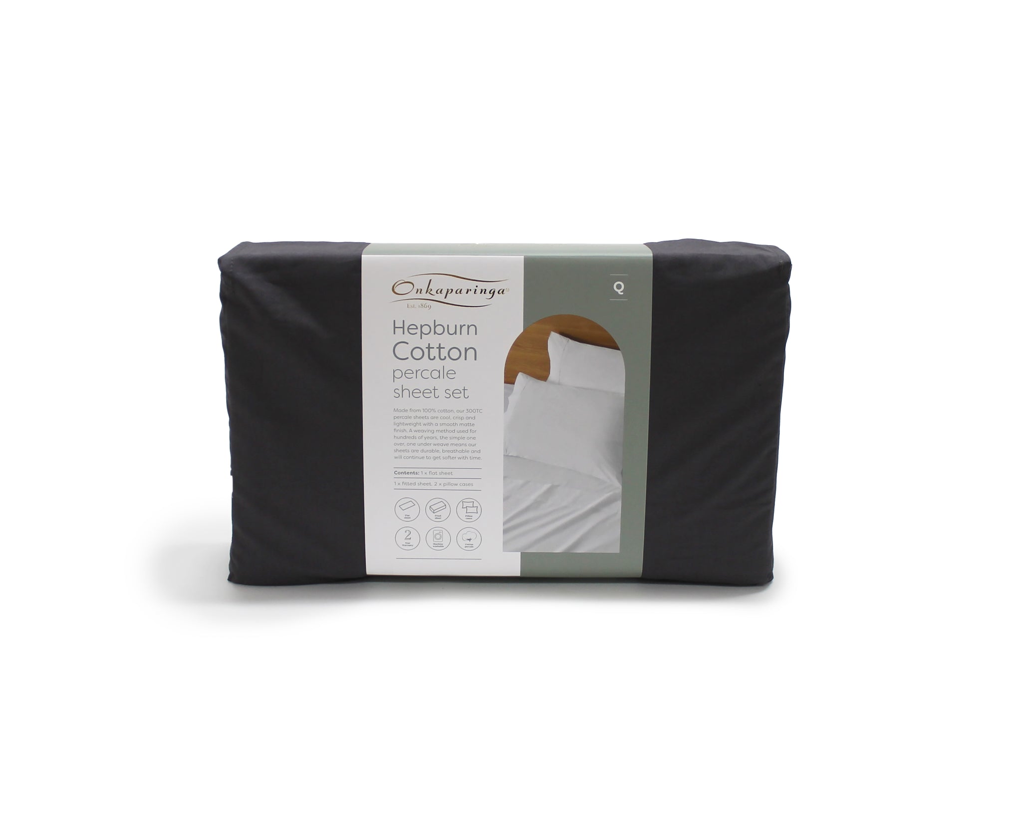 Onkaparinga Hepburn Cotton Percale 300TC Sheet Set