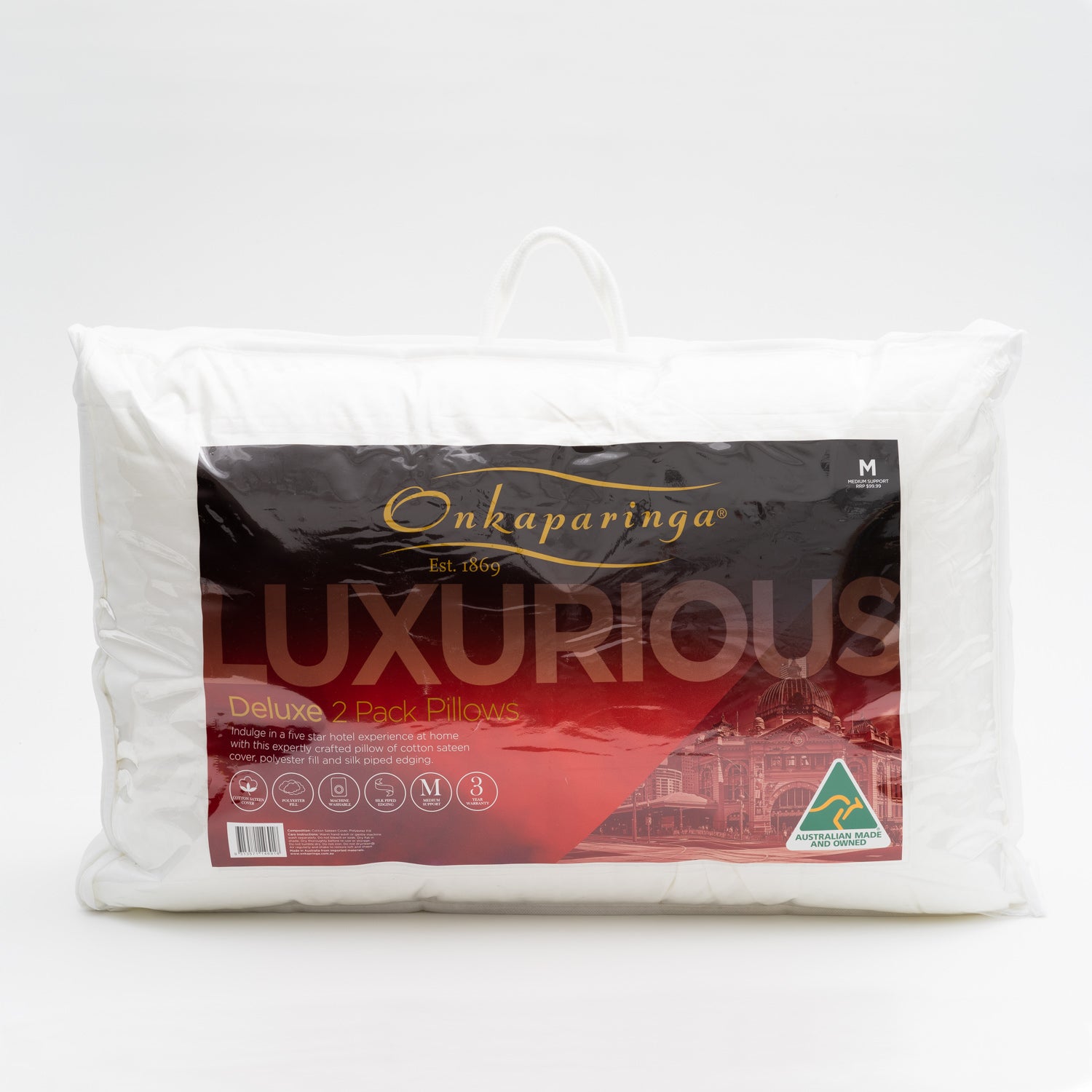 Onkaparinga Deluxe Pillow 2 Pack