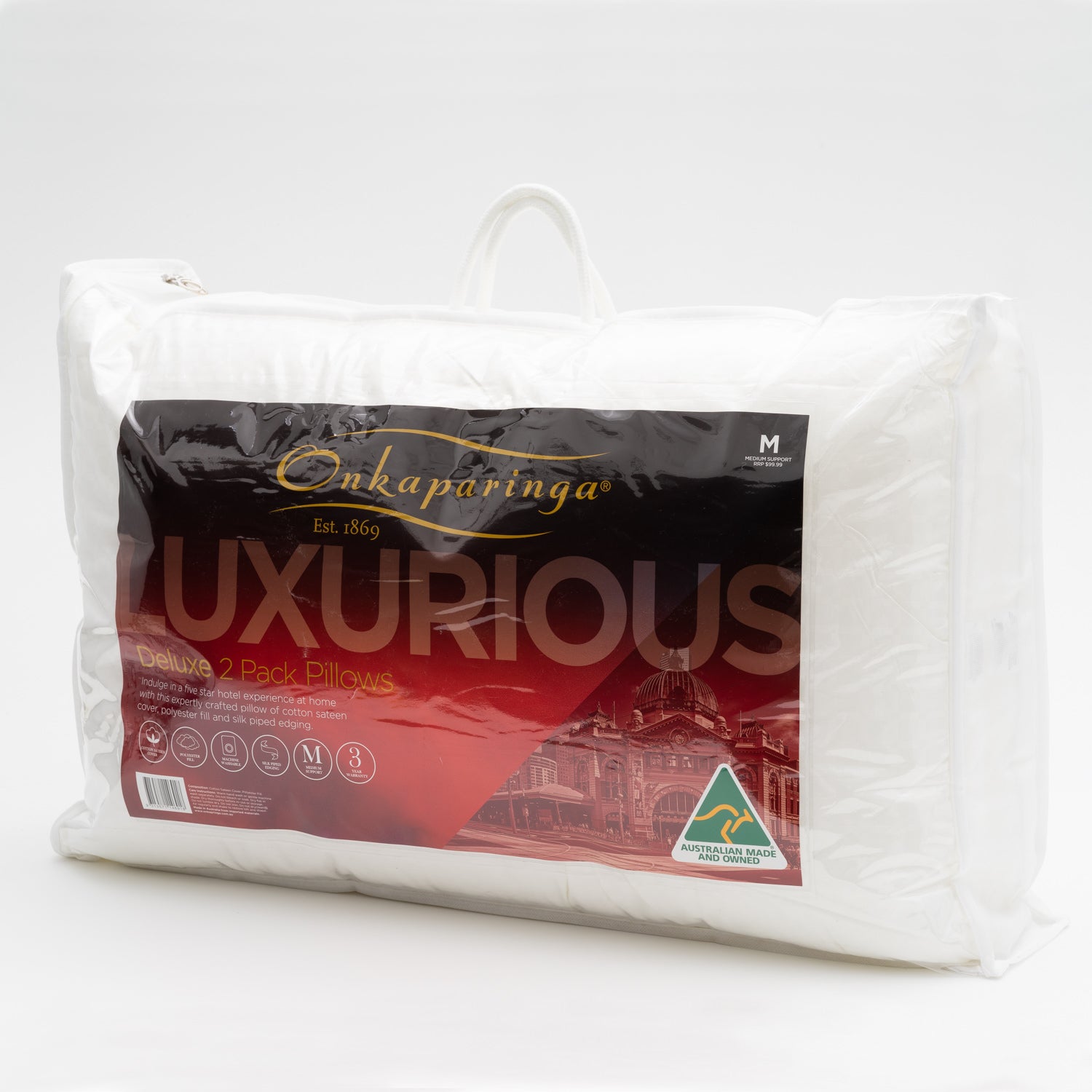 Onkaparinga Deluxe Pillow 2 Pack