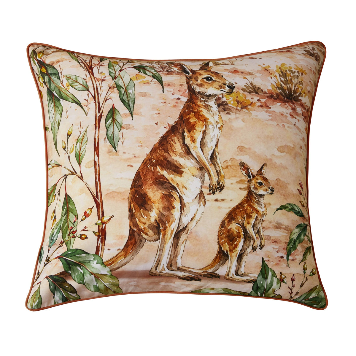 Bianca Bedding Outback Queen Natural Cotton Quilt Cover Set