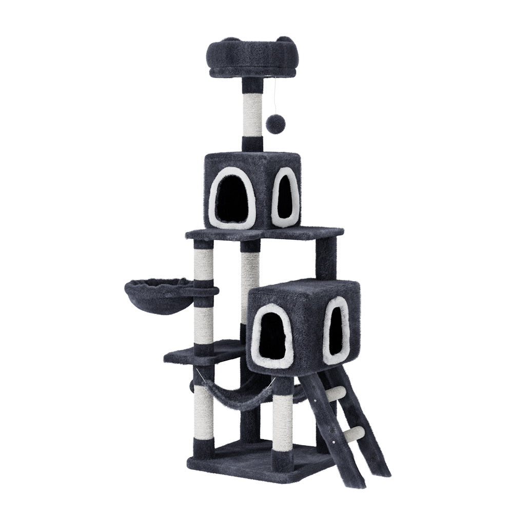 i.Pet Cat Tree 168cm Tower Scratching Post Scratcher Condo House Hanging Toy Bed Big Bedding Australia