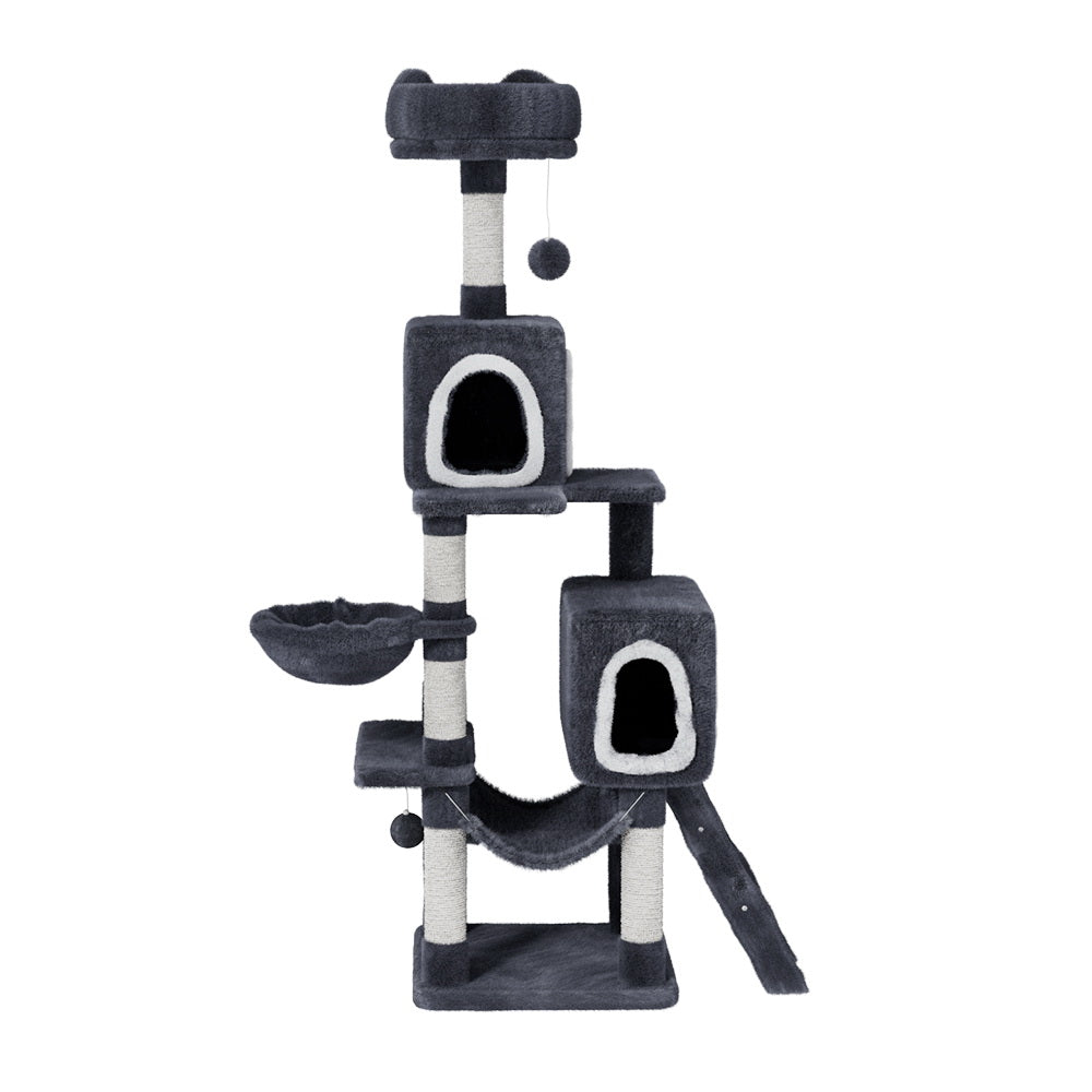 i.Pet Cat Tree 168cm Tower Scratching Post Scratcher Condo House Hanging Toy Bed Big Bedding Australia