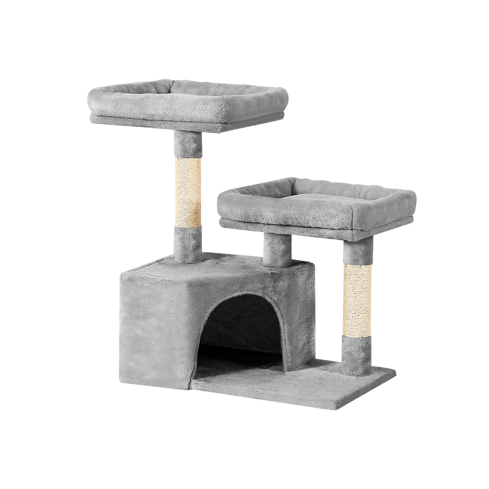 i.Pet Cat Tree 69cm Scratching Post Tower Scratcher Wood Condo House Bed Trees Big Bedding Australia