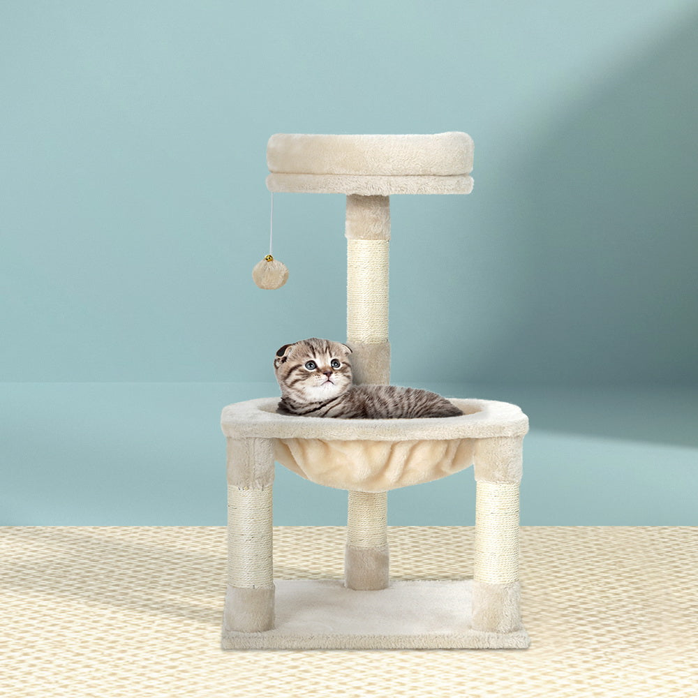 i.Pet Cat Tree 69cm Scratching Post Tower Scratcher Wood Condo Toys House Bed Big Bedding Australia