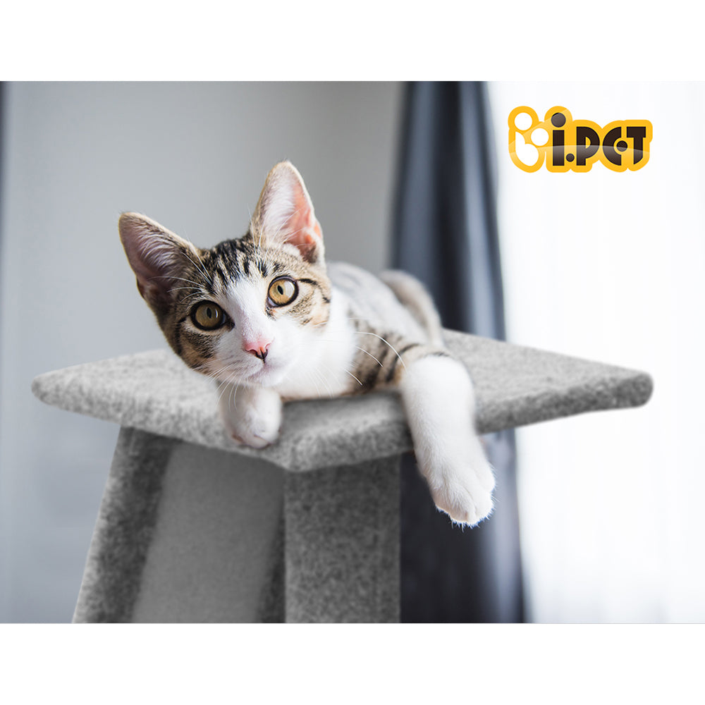 i.Pet Cat Tree 82cm Scratching Post Tower Scratcher Condo Trees Climb House Big Bedding Australia
