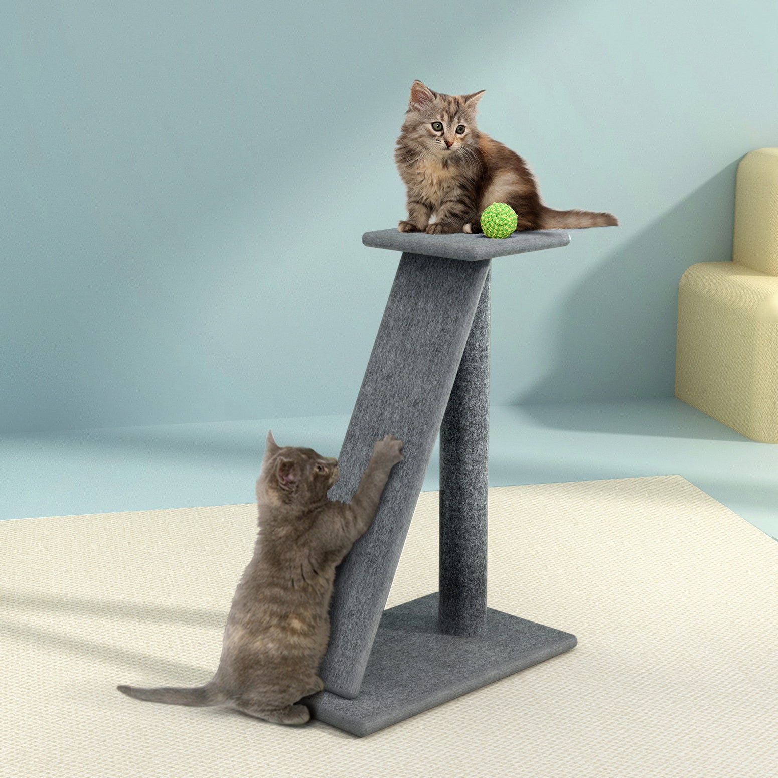 i.Pet Cat Tree 82cm Scratching Post Tower Scratcher Condo Trees Climb House Big Bedding Australia