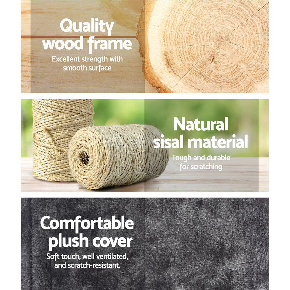 i.Pet Cat Tree 171cm Tower Scratching Post Scratcher Wooden Condo House Bed Toys Big Bedding Australia