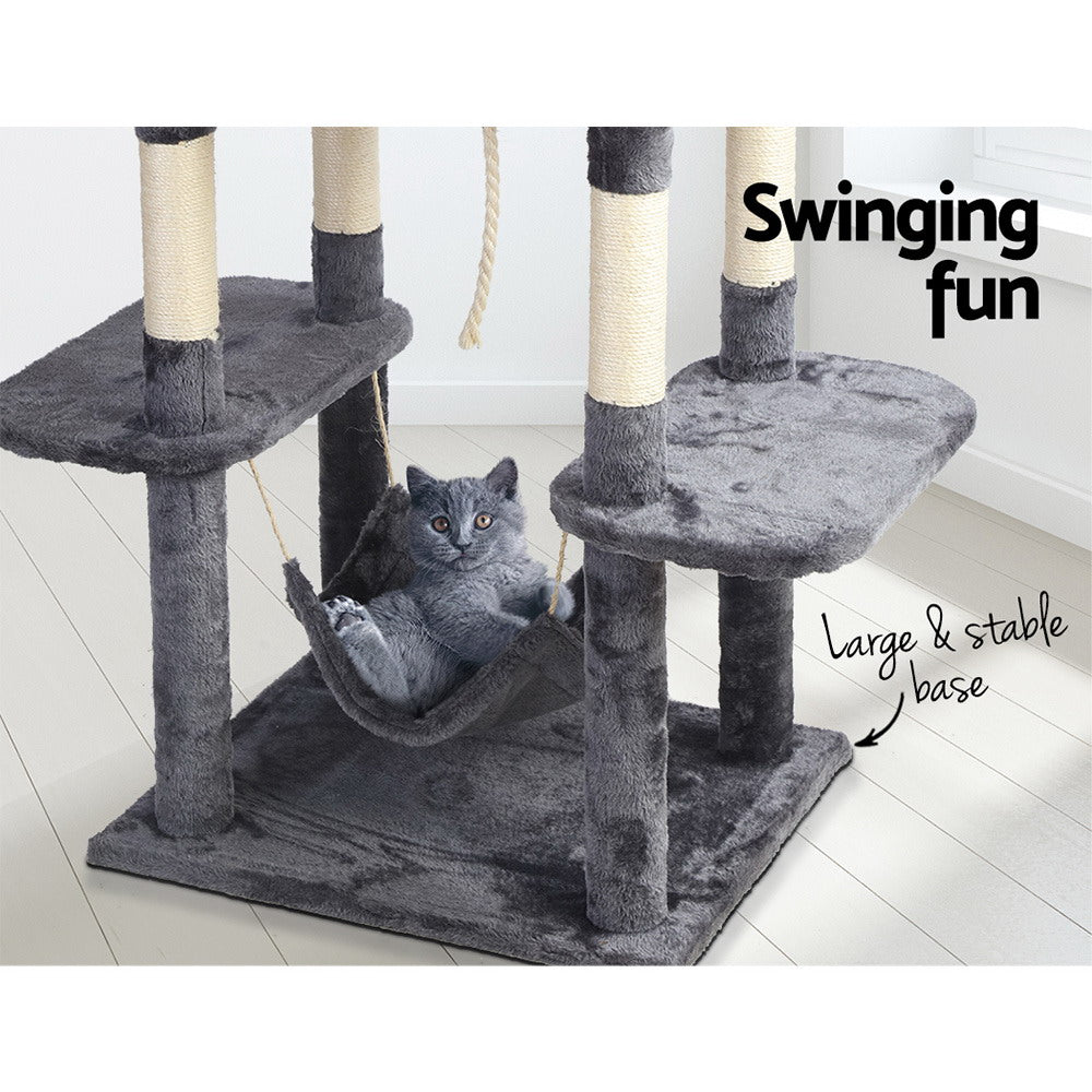 i.Pet Cat Tree 171cm Tower Scratching Post Scratcher Wooden Condo House Bed Toys Big Bedding Australia