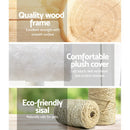 i.Pet Cat Tree 141cm Tower Scratching Post Scratcher Condo Wood House Bed Beige Big Bedding Australia