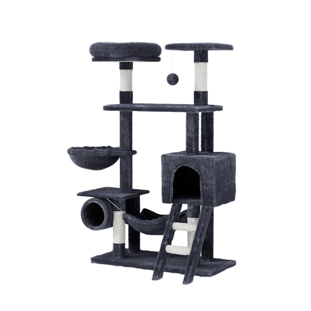 i.Pet Cat Tree 144cm Tower Scratching Post Scratcher Wood Condo Toys House Bed Big Bedding Australia